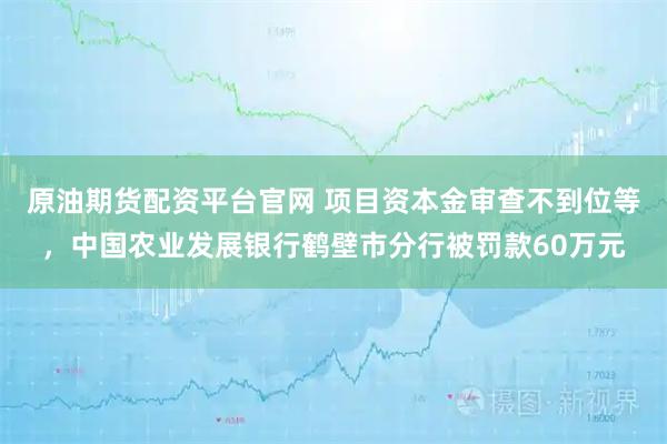 原油期货配资平台官网 项目资本金审查不到位等，中国农业发展银行鹤壁市分行被罚款60万元